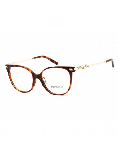 Tiffany Women's Eyeglasses - Clear Lens Havana Plastic Cat Eye Frame | 0TF2220BF 8002 Fin de série