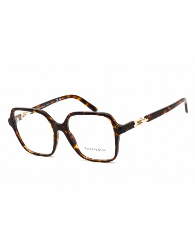 Tiffany Women's Eyeglasses - Clear Lens Havana Plastic Square Frame | 0TF2230 8015 pas cher 