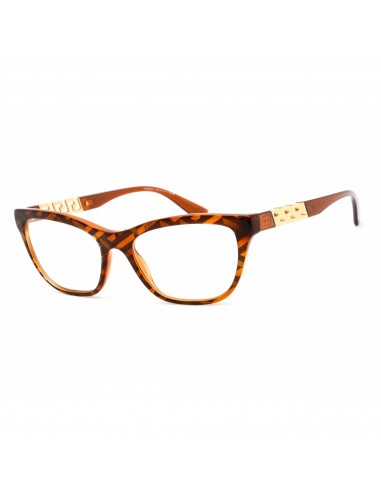 Versace Women's Eyeglasses - Havana Print Monogram Plastic Cat Eye | 0VE3318 5354 plus qu'un jeu 