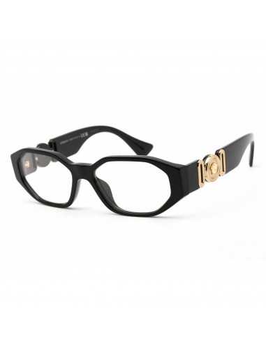 Versace Women's Eyeglasses - Clear Lens Black Plastic Geometric Frame | 0VE3320U GB1 Profitez des Offres !