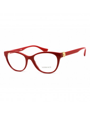 Versace Women's Eyeglasses - Parade Red Plastic Cat Eye Shape Frame | 0VE3330 5388 pas cher 