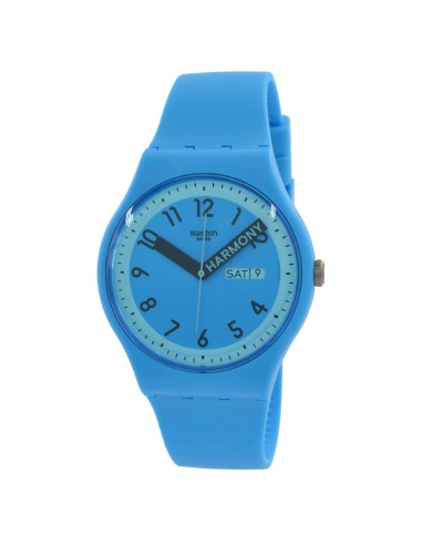 Swatch Unisex Watch - Pride Proudly Blue Day-Date Silicone Strap Quartz | SO29S702 votre