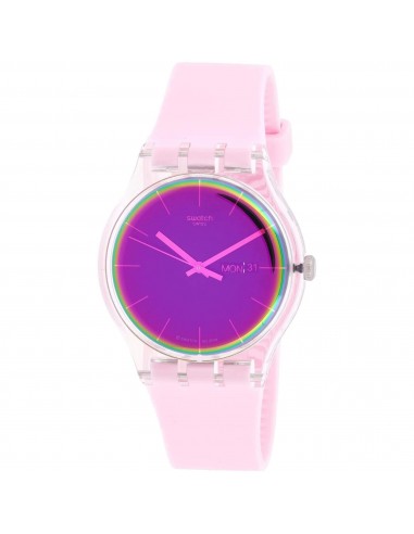 Swatch Unisex Watch - Transformation Polarose Pink Silicone Strap Quartz | SUOK710 pas cheres