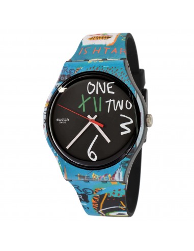 Swatch Unisex Watch - Swatch Art Journey Ishtar Black Dial Silicone Strap | SUOZ356 Par le système avancé 