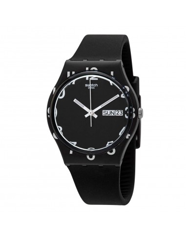 Swatch Unisex Watch - Monthly Drops Over Black Quartz Date-Day Silicone Strap | GB757 acheter