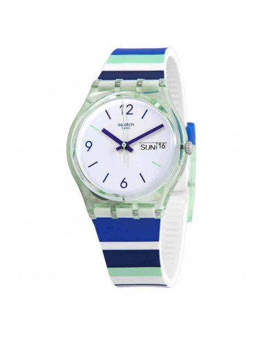 Swatch Unisex Watch - Sky Zebra Quartz White Dial Silicone Strap Date-Day | GG711 l'achat 