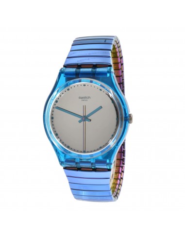 Swatch Unisex Watch - Flexicold Grey Dial Blue Stainless Steel Bracelet | GL117A soldes