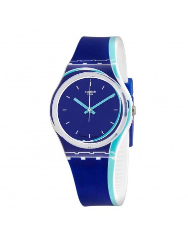 Swatch Unisex Watch - Monthly Drops Blue Shore Quartz Blue Dial Rubber Strap | GW217 l'évolution des habitudes 