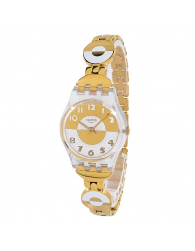 Swatch Women's Watch - Masterglam Quartz Silver and Gold Tone Dial Bracelet | LK369G basket pas cher