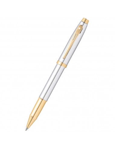 Sheaffer Rollerball Pen - 100 Chrome Barrel Finish with Gold Tone Trims | E1934051 la chaussure