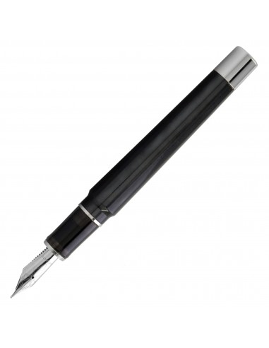 Visconti Fountain Pen - Voyager 2020 MOP Resin, Black Star le des métaux précieux