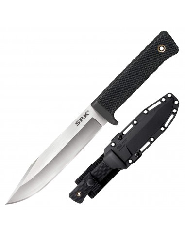 Cold Steel Fixed Knife - SRK VG-10 San Mai Clip Point Blade Black Handle | CS35AN le des métaux précieux