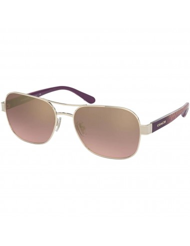 Coach Women's Sunglasses - Full Rim Light Gold/Purple Metal Frame | 0HC7116 90056F57 de pas cher