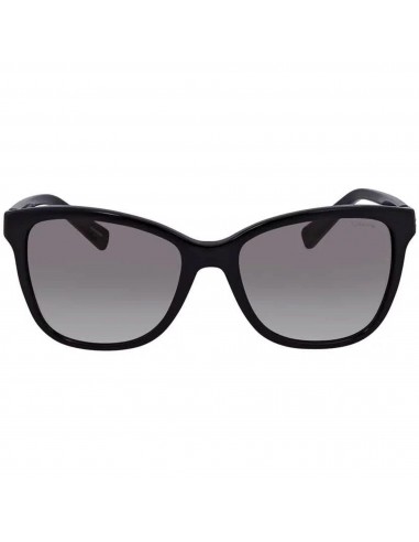 Coach Women's Sunglasses - Black Square Plastic Frame Smoke Lens | 0HC8187B 500211 l'évolution des habitudes 