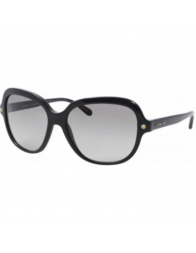 Coach Women's Sunglasses - Black Plastic Frame Grey Shaded Lens | 0HC8192 54201156 Par le système avancé 