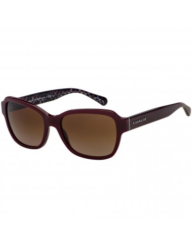 Coach Women's Sunglasses - Full Rim Burgundy Square Plastic Frame | 0HC8232 55091356 Toutes les collections ici