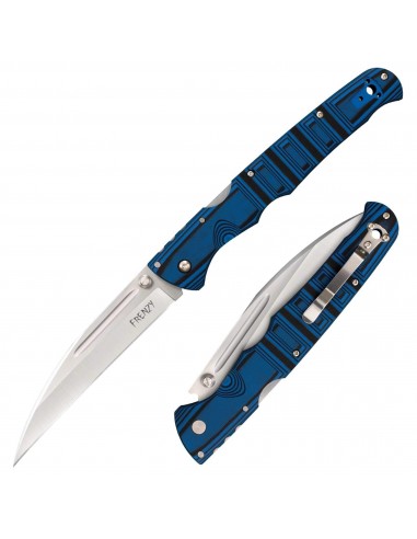 Cold Steel Folding Knife - Frenzy II 5.5 inch Blade Blue and Black Handle | CS62P2A prix