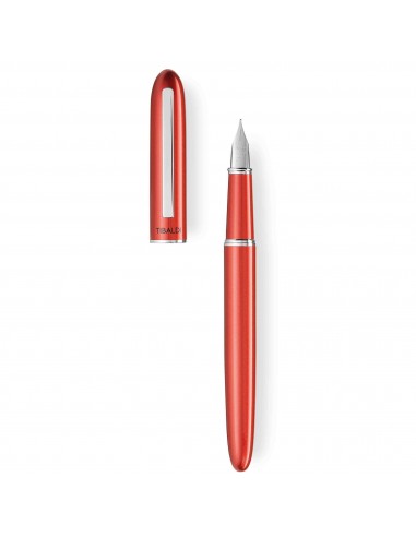 Tibaldi by Montegrappa Fountain Pen - D26 Shiny Red Brass Body les ctes