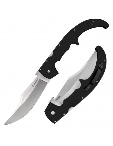 Cold Steel Folding Knife - XL Espada Black Clip Point Blade Tri-Ad Lock | CS62MGC online