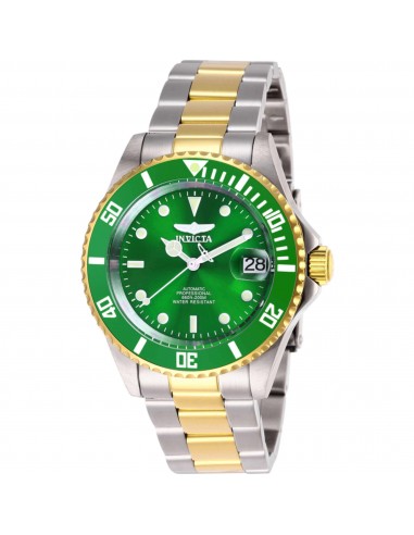 Invicta Men's Watch - Pro Diver Automatic Green Dial Two Tone Steel Bracelet | 28661 Profitez des Offres !