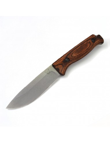 Benchmade Fixed Knife - Saddle Mountain Skinner Brown Stabilized Wood Handle | 15002 store