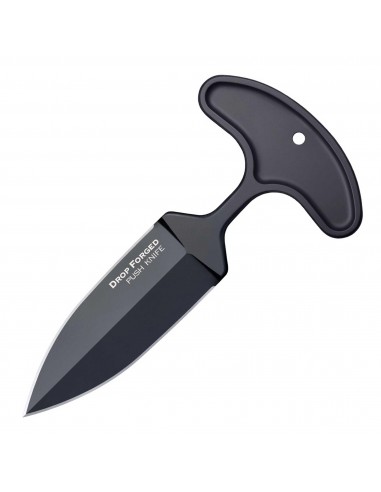 Cold Steel Push Knife - Drop Forged Spear Point Fixed Blade Black Handle | CS36MJ Profitez des Offres !