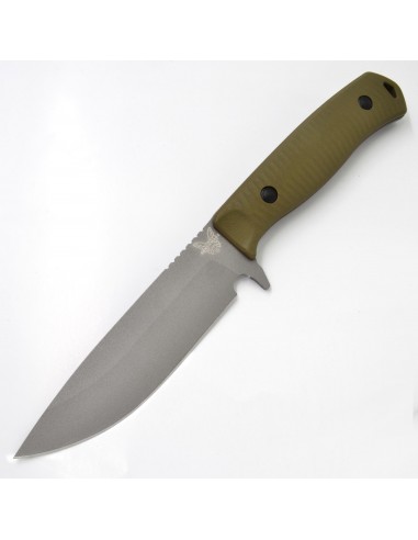 Benchmade Fixed Knife - Anonimus Tactical Gray Steel Blade OD Green G10 Handle | 539GY la chaussure