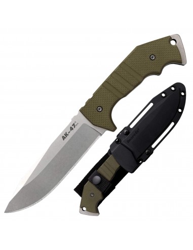 Cold Steel Field Knife - AK-47 Clip Point Steel Multi-Purpose Fixed Blade| CS14AKA l'achat 