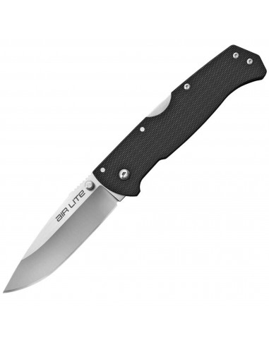 Cold Steel Folding Knife - Air Lite Drop Point Steel Blade Black G10 Handle | CS26WD de pas cher