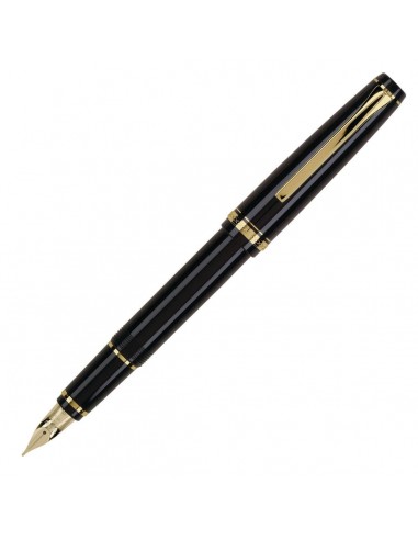 Pilot Fountain Pen - Falcon Black Resin with Gold Trim en stock