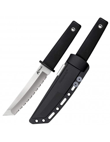 Cold Steel Fixed Knife - Kobun Serrated Edge Tanto Steel Blade Black Handle | CS17TS Les magasins à Paris