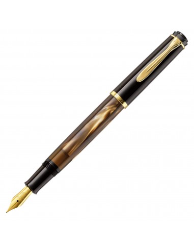 Pelikan Fountain Pen - Classic M200 Resin Brown Marbled français