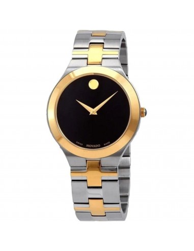 Movado Men's Watch - Juro Black Dial Two Tone Stainless Steel Bracelet | 0607443 Comparez et commandez 