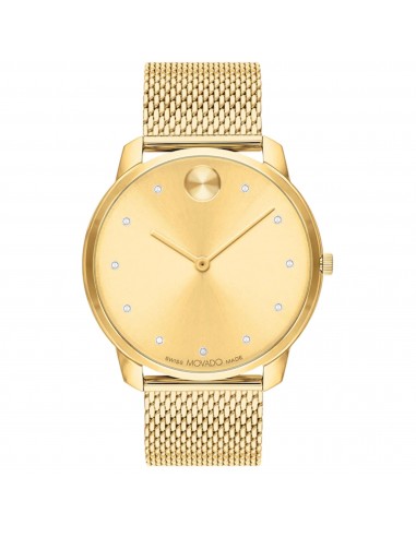 Movado Men's Watch - Bold Thin Gold Tone Dial Stainless Steel Mesh Bracelet | 3600903 À commander