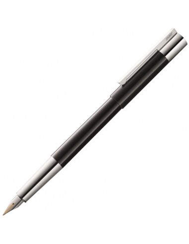 Lamy Fountain Pen - Scala Snap On Cap Piano Black Stainless Steel de la marque