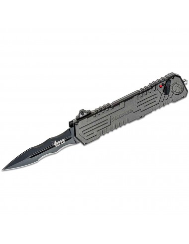 Schrade Knife -Viper 3 OTF Aluminum Handle Assisted Black Plain Blade | SCHOTF3CB de technologie