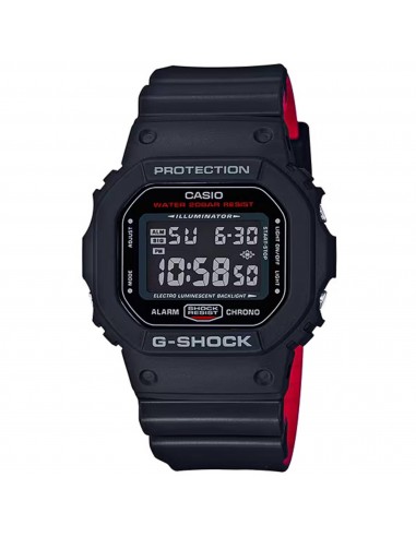 Casio Men's Digital Watch - G-Shock Chronograph Black Dial Resin Strap | DW5600HR-1 Vous souhaitez 