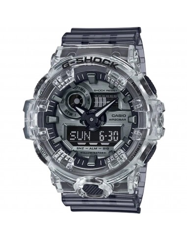 Casio Men's Dive Watch - G-Shock Grey Transparent Strap Shock Resistant | GA700SK-1A Voir les baskets