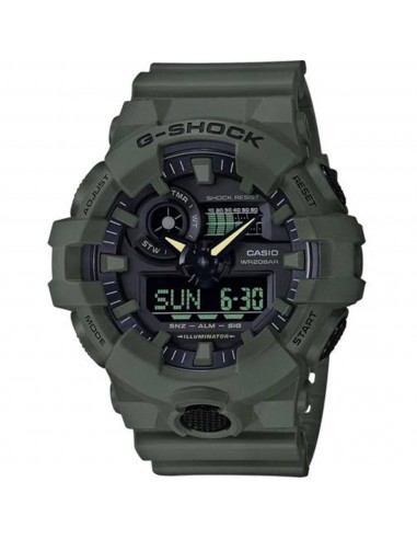 Casio Men's Dive Watch - G-Shock Olive Green Resin Strap Shock Resistant | GA700UC-3A pas chere