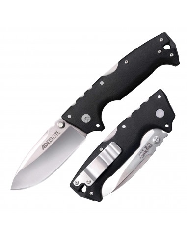 Cold Steel Folding Knife - AD-10 Lite Drop Point Steel Blade Black Handle | FL-AD10 Véritable concentré