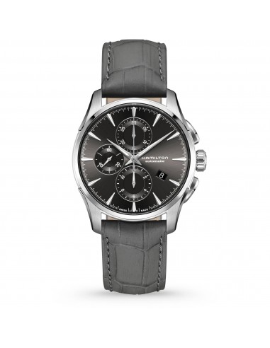 Hamilton Men's Automatic Watch - Jazzmaster Chrono Grey Cow Leather Strap | H32586881 acheter