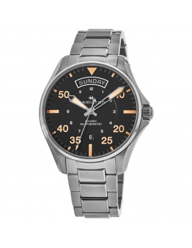 Hamilton Men's Watch - Khaki Aviation Automatic Black Dial Bracelet | H64645131 2024