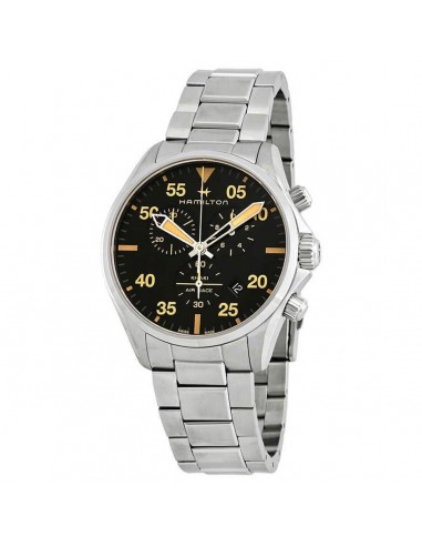 Hamilton Men's Watch - Khaki Aviation Pilot Quartz Black Dial Bracelet | H76722131 JUSQU'A -70%! 