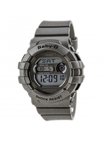 Casio Women's Baby-G Grey LCD Dial Grey Resin Strap World Time Dive Watch | BGD141-8 du meilleur 