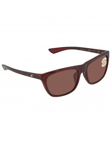 Costa Del Mar Unisex Sunglasses - Cheeca Rose Tortoise Square Frame | 06S9005 002 l'achat 