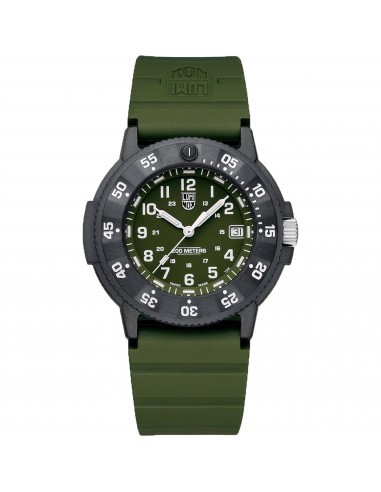 Luminox Men's Watch - Navy SEAL Quartz Green Dial Silicone Strap | XS.3013.EVO.S Faites des économies