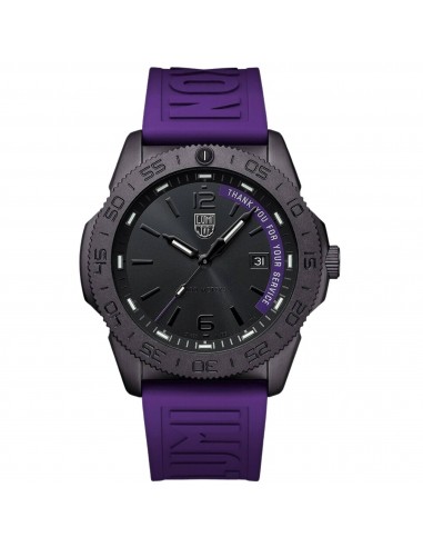 Luminox Men's Watch - Pacific Diver Black Dial Purple Strap | XS.3121.BO.TY.SET livraison gratuite