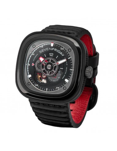 SevenFriday Men's Watch - P-Series Racer III Automatic Black Dial Strap | P3C-06 Découvrez la collection