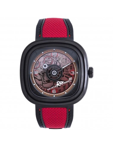 SevenFriday Men's Watch - T-Series Red Tiger Power Reserve Automatic Strap | T3-05 les ligaments