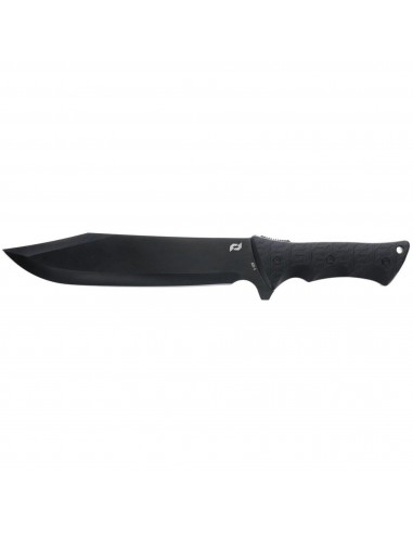 Schrade Fixed Knife - Leroy 9.50" Clip Point Blade Black Overmold Handle | 1182516 destockage